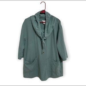 Soft Surroundings Teal Tunic Top